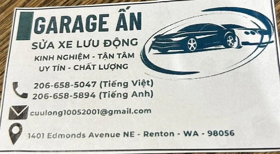 Dịch vụ sửa xe lưu động tại Renton - Garage Ấn - Dịch vụ / Tiện ích tại Renton, Washington, United States - ảnh 1