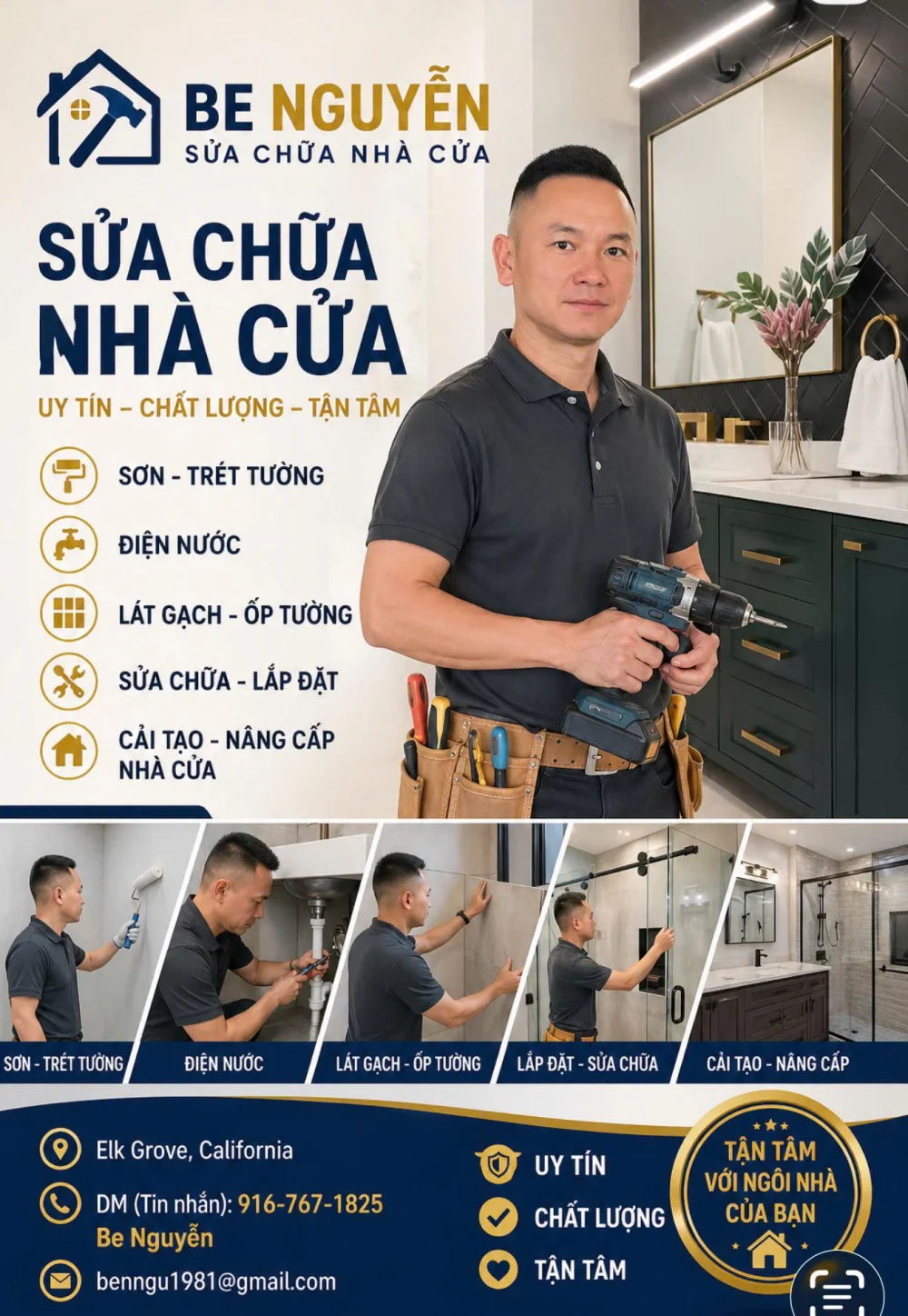 THỢ SỬA ĐIỆN NƯỚC VÀ TÂN TRANG NHÀ CỬA TẠI ELK GROVE CA - Services / Utilities in Elk Grove, California, United States - image 1